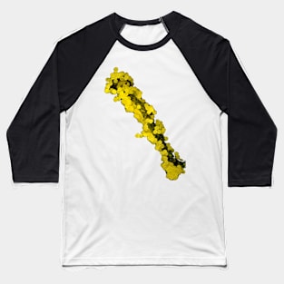 Lapsana communis stamen with pollen under the microscope Baseball T-Shirt